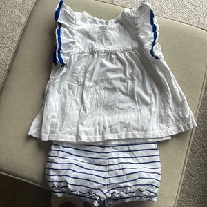 Never been worn Ralph Lauren shirt and shorts.